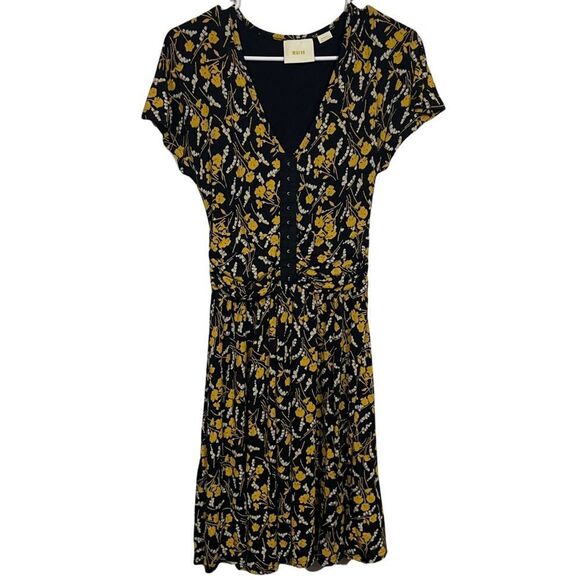 Anthropologie Maeve Floral Fit and Flare Dress - Picture 1 of 6